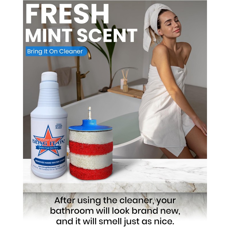 Bring It On Cleaner Hard Water Stain Remover for Glass,
