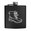 6oz (170ml) 'Work Boot' Pocket Hip Flask (HP00032713)