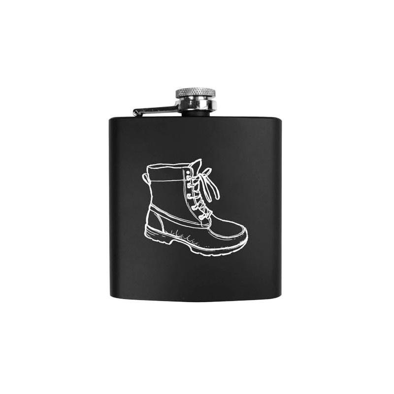 6oz (170ml) 'Work Boot' Pocket Hip Flask (HP00032713)