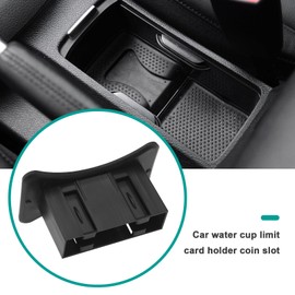 YINETTECH Car Cup Card Holder Coin Slot Centre Console Car Limit Card Slot Card Clip Slot Car Interior Accessories Compatible with Golf 6 GTI R20
