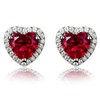 Navachi 925 Sterling Silver 18k White Gold Plated 4.5ct Heart