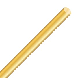 LAVMHAB Brass Rod 10 mm x 300 mm, Brass Solid Round Rod for DIY Crafts (Pack of 1)
