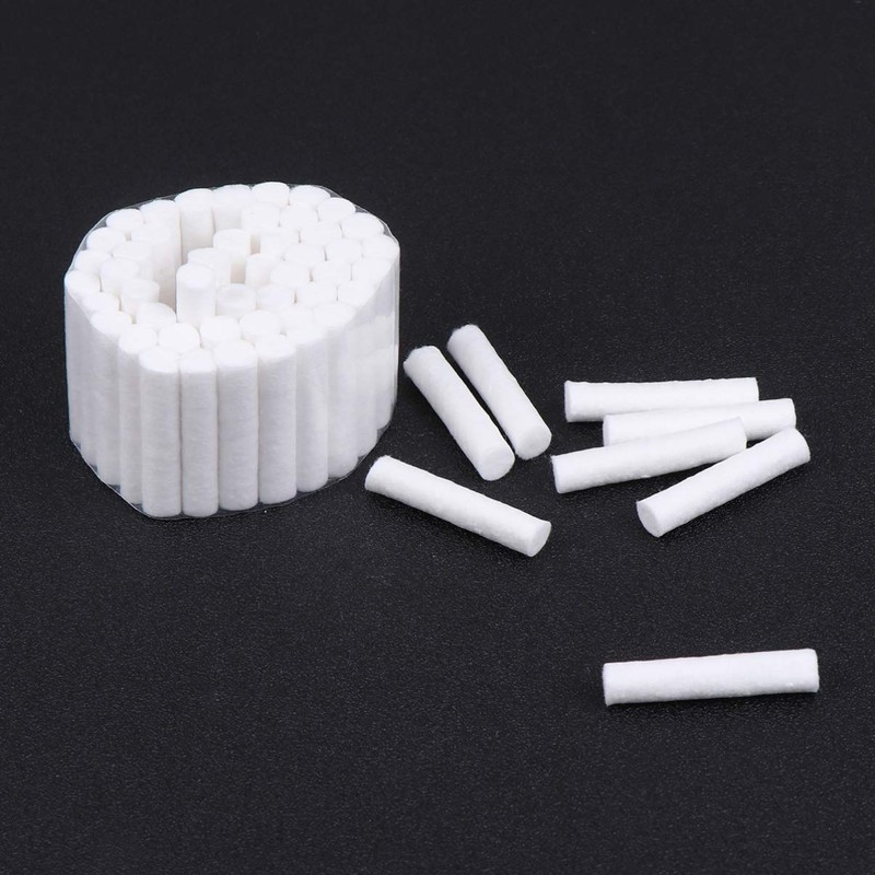 Healifty Pack of 5 Dental Cotton Rolls Made of Natural