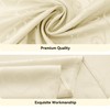 Romanstile Jacquard Rectangle Tablecloth, Waterproof Elegant Damask Curly Floral Pattern