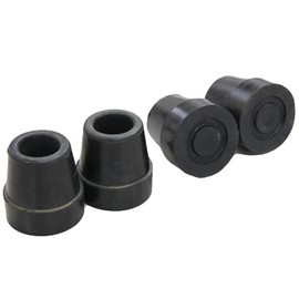 Wellfan Dream Life 4 Piece Rubber Tip for Stick (4 Pieces) Black