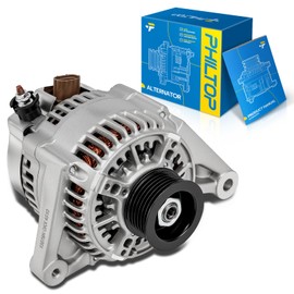 PHILTOP Alternator Compatible with Toyota,Pontiac for Corolla 2003-08, Matrix 03-08, Vibe 03-08, Celica 00-05, MR2 Spyder 00-05 High Amp Alternators Replace 13878N 12V 80Amp CW S6 6-Groove Pulley