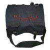 Large combat bag black embroidered with your desired text, black
