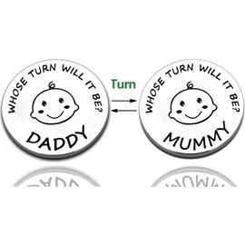 New Parent Decision Coin,Gifts for Mum Dad,Newborn Baby Gifts,Flip Coin Decision,Mother's Day,Birthday,Anniversary,Mother's Day Gifts