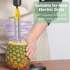 Newness Pineapple Corer with Knife, [Upgraded, Electric & Manual] Stainless