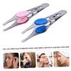 IWOWHERO 4pcs Eyebrow Clamps Creative Eyebrow Tweezers for Precise Hair