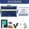 Upgraded Fireproof Money Bag,10 Layers of Heat Insulated Materials,6500°F Fireproof