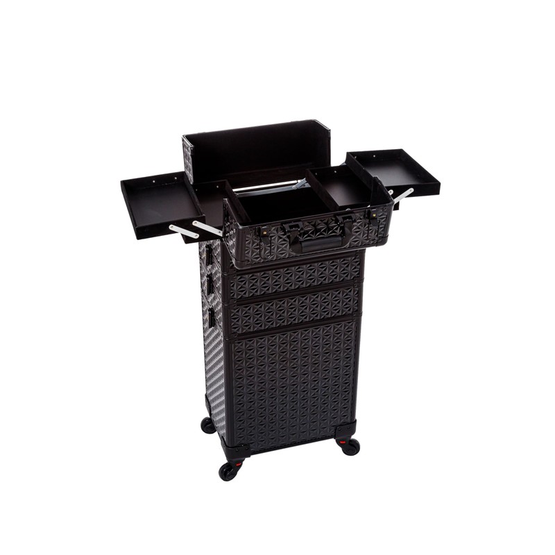 Arous 5 in 1 Professional Makeup Train Case Aluminum Cosmetic