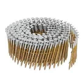 Hitachi 13361 1-1/4-Inch x 0.092-Inch Full Round-Head Ring Shank Hot-Dipped Galvanized Wire Coil Siding Nails, 3600-Pack (Discontinued by the Manufacturer)