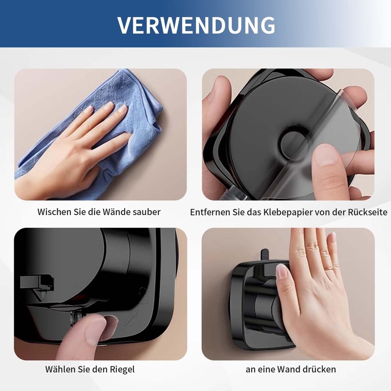 Shower Head Holder (Black)