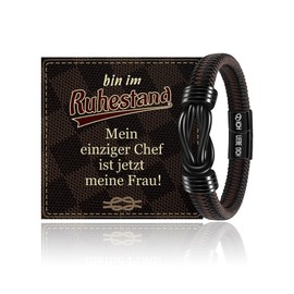 CheersLife Retirement Gift, Retirement Gift Men, Birthday Gift for Men, Man Bracelet Christmas Love Valentine's Day Anniversary Gifts for Him Boyfriend Husband, I Love You