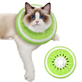 Dryxog Cat Collar, Cat Collar, Collar for Cats After Surgery, Round Adjustable Protective Collar, Cat Collar, Injuries for Puppies, Small Dogs and Cats (Size L)