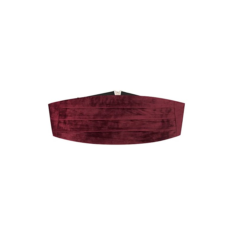 Burgundy Velvet Cummerbund