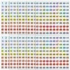 ZEYIYER Small Number Stickers 1 to 500 Vinyl Consecutive Number