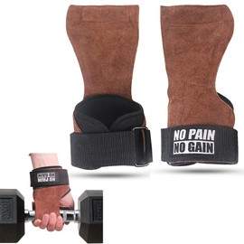 AMACOAM Lifting Straps Fitness Wrist Bandages Leather Lifting Aid Wrist Bandage Power Lifting Straps Strength Training Lifting Straps for Women and Men for Fitness, Bodybuilding, Strength Training,