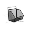 SHINEOFI Mesh Wall File Organizer Sturdy Iron Desktop Document Storage