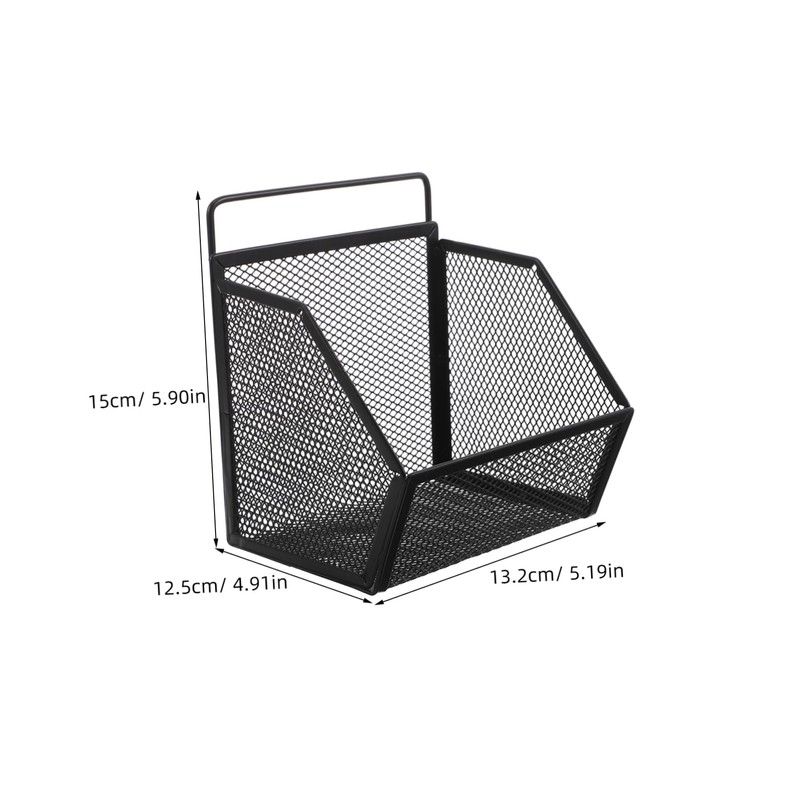 SHINEOFI Mesh Wall File Organizer Sturdy Iron Desktop Document Storage