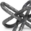 Homeroots Silver Metal Chain Link Sculpture