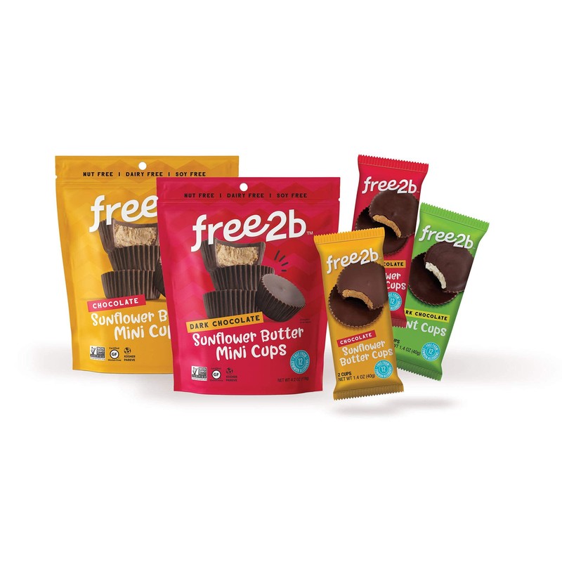 Free2b Sunflower Butter Sun Cups, Safe for School and Allergy