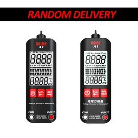 Multimeters,Lechnical A1 Mini Multimeter LCD Digital Tester Voltage Detector 2000 Counts DC/AC Voltage Frequency Resistance NCV Continuity Live Wire Neutral Wire Check True RMS Meter, Black