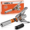 THINKWORK Grease Gun Coupler, Double Handle Extra Reach Upgrade, Strong