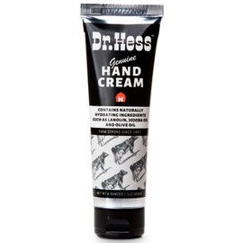 Dr. Hess Genuine Hand Cream, Nourishing & Softening Lotion for Dry, Cracked Hands & Heels, with Lanolin, Beeswax, Olive Oil & Vitamin E, 4 oz