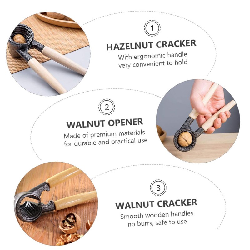 iplusmile Macadamia Nut Opener Walnut Shell Cracker Easy to Use