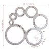2pcs Steel Circle Ruler Stencil for Leather Cutting Tool, Metal