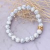 Prosy Multilayer Volcanic Stone Bracelets White Marble Turquoise Set Bead