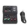 2 Channels Sound Card Mixer, High Accurate USB Sound Console