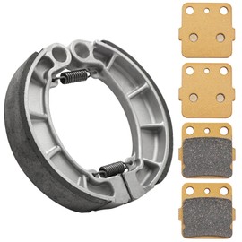 Semi-Metallic-Pro Pastillas de freno delanteras y zapatas de freno traseras para Honda Rancher 420 2007-Up Foreman 500 520 2014-Up, OEM # 06435-HP7-A01 06435-HP5-602 06430-HN0-A30