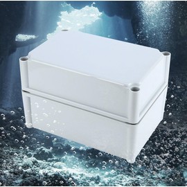 NUZAMAS Junction Box IP67 Waterproof Plastic Project Box 100 x 100 x 80 mm Dustproof Electric Box Outdoor Housing for Electronics DIY Housing Grey
