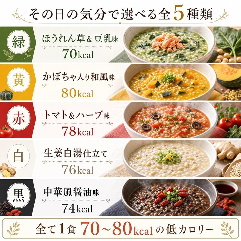 Yomeishu Yakuzen Series Five Porridge 5 Types, 25 Servings Set