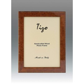 Tizo Italian Wood Frame Brown 5x7, Made in Italy