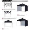 ABCCANOPY Easy Pop up Canopy Tent with 2 Sidewalls for