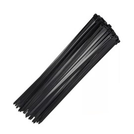 Cable Ties Black 4.8 mm x 400 mm UV-Resistant Cable Ties Long 100 Pieces Nylon Cable Ties for Home, Office, Garden, Agriculture