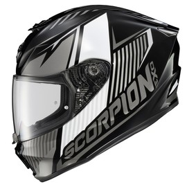 ScorpionEXO R330 Full Face Motorcycle Helmet with Pinlock Ready Shield and Bluetooth Ready Speaker Pockets DOT ECE Approved Hawker (Phantom - Medium)