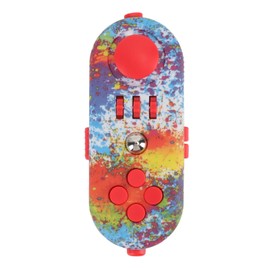 Portable Anxiety Sensory EDC Toy Anxiety Stress Relief Sensory Toy ADHD Autism Sensory Fidgets Controller Pad Toy for Adults (11 Graffiti Colour)