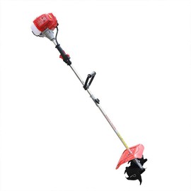 PIAOCAIYIN 42.7cc Two-Stroke Gas Engine Cultivator, 1.25KW Single Cylinder Air-Cooled Handheld Gas Tiller, Garden Soil Tiller Tool, Mini Tiller Cultivator for Lawn Digging