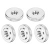 sourcing map 5Pcs M6 Knurled Thumb Nuts, Carbon Steel Round