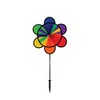 In the Breeze Rainbow Double Flower/Wheel Combo Spinner, 12"