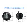 FABOOD F 10PCS Sealed Waterproof Smoked Blue 3/4" Mini Round