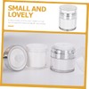 Baluue 2pcs Moisturizer Pump Dispenser Airless Push down Cream Containers