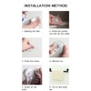 Suction Cup Towel Rack Retractable Non Drilling Kitchen and Bathroom
