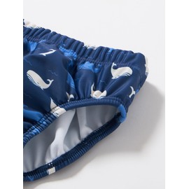 Playshoes UV protection nappy pants, unisex, children's swimming trunks, swimwear, whale, 62/68, Whale