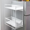 Suprima® Magnetic Fridge Sliding Shelf - White